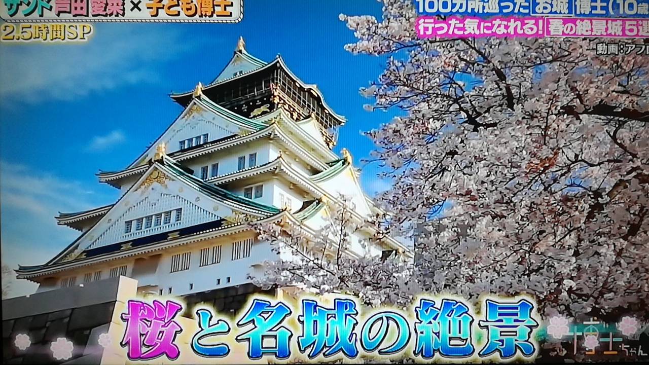 博士ちゃん 絶対見るべき 桜が映える 春の絶景城 5選を紹介 ご当地グルメも 年3月7日放送 Takuのトレンド速報